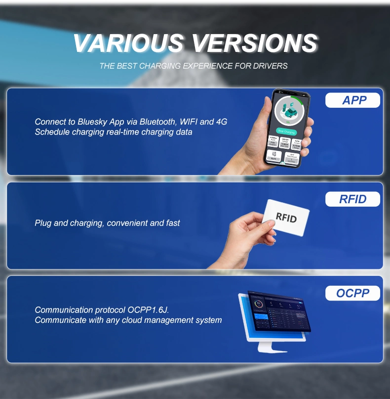 122kw DC/AC Integrated Fast EV Charger Three Connectors CCS2&Chademo&Type2 for Electric Vehicle