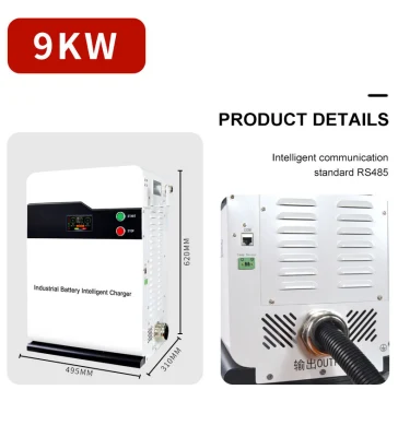 9 kW Industrie-Batterieladegerät 24 V/300 A, 48 V/150 A, 80 V/90 A, 120 V/60 A, tragbares Batterieladegerät